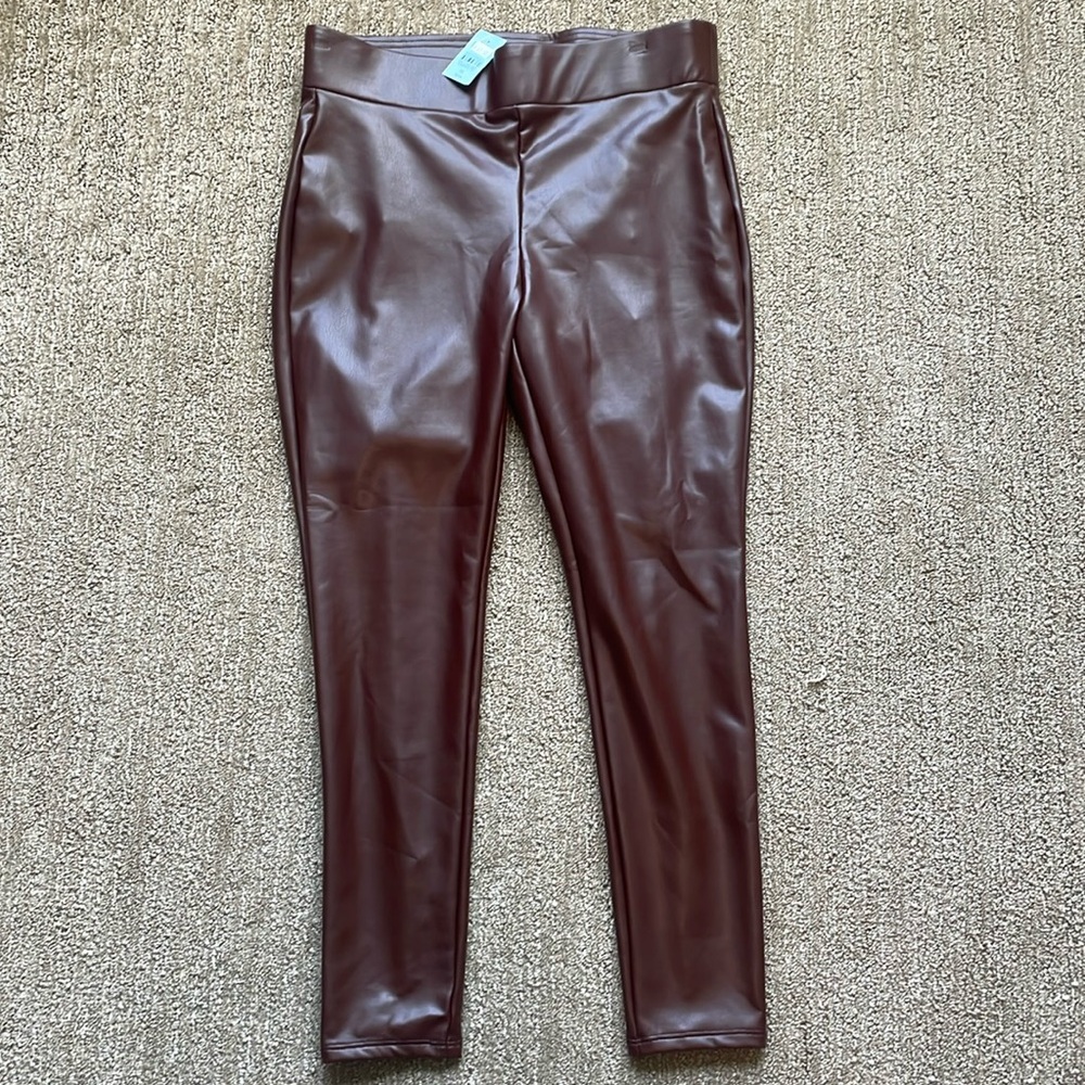 LOFT Faux Leather Lined Leggings